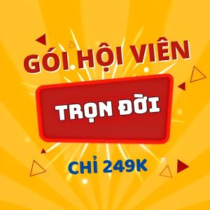 Gói hội viên trọn đời - học tất cả các khoá